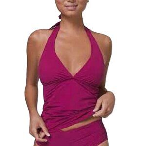 🔥2/$15🔥NWT - White House Black Market Halter Tankini Top, Midnight Orchid – M